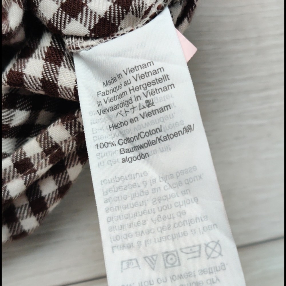 A) NWOT, Madewell flannel tie front plaid longsleeve - Picture 10 of 11